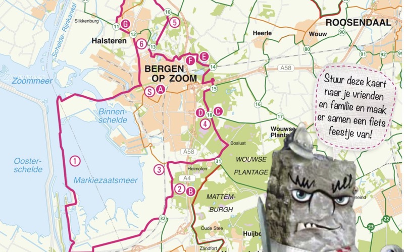 <p>Deze route brengt u langs vele mooie plekjes van Bergen op Zoom.</p>